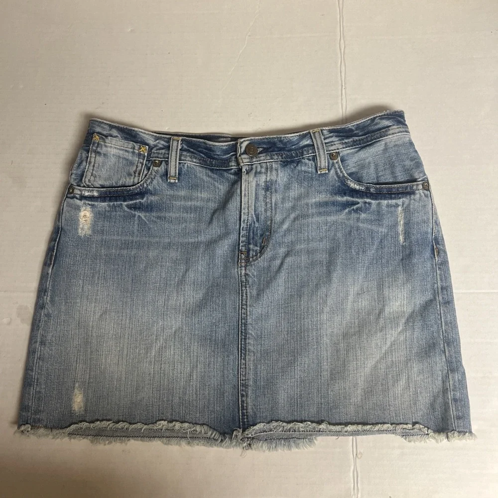 Polo Ralph Lauren Denim Skirt 5 Pocket Jean Skirt Classic Sz 10‎ Y2K 100% Cotton